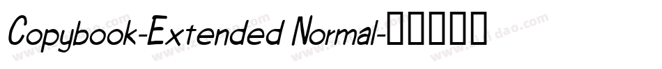 Copybook-Extended Normal字体转换